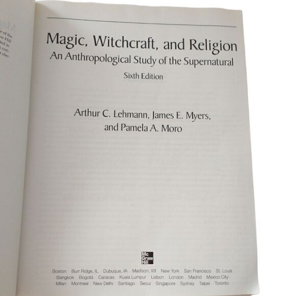 Magic Witchcraft Religion An Anthropological Study of Supernatural Book Lehman. - Picture 5 of 16